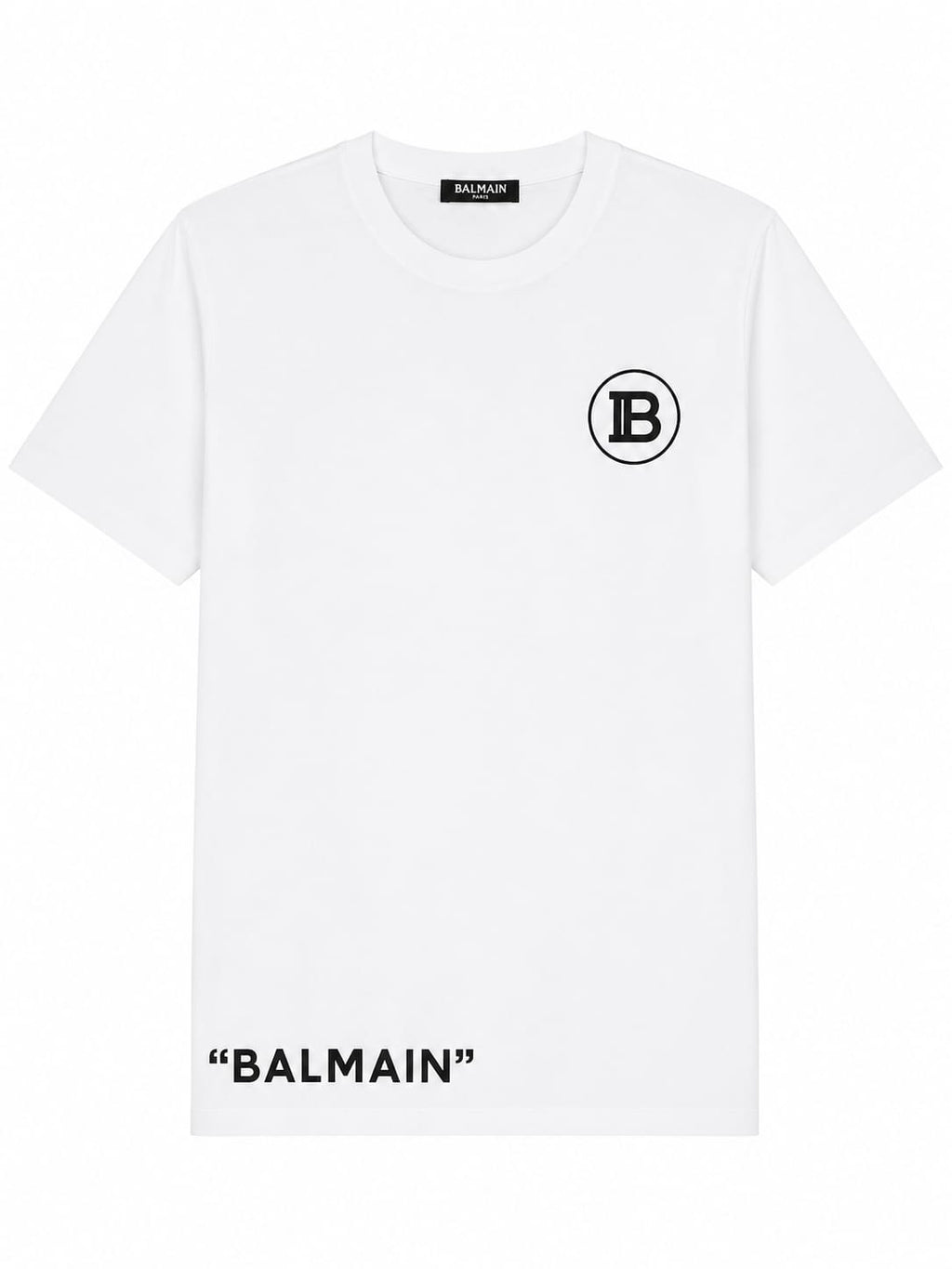 Camiseta Balmain com Patch de Logo
