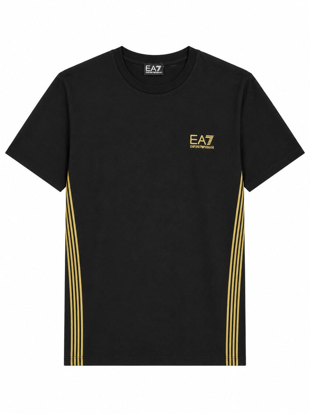 Camiseta EA7 Emporio Armani com Linhas Douradas
