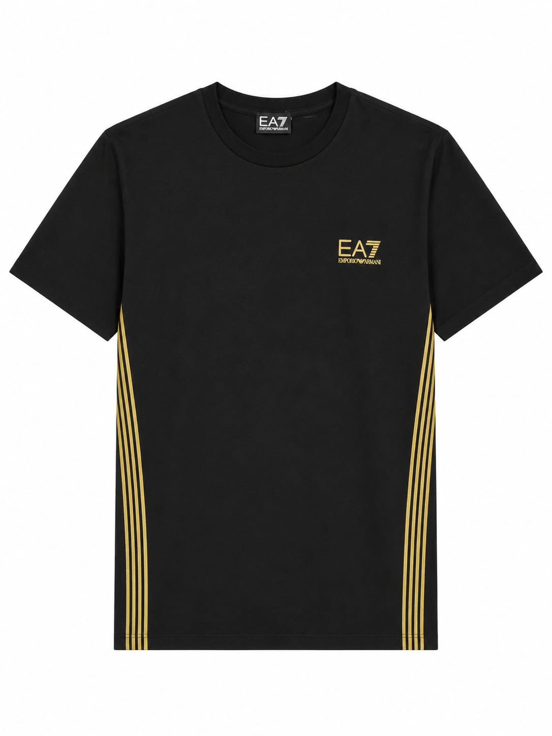 Camiseta EA7 Emporio Armani com Linhas Douradas