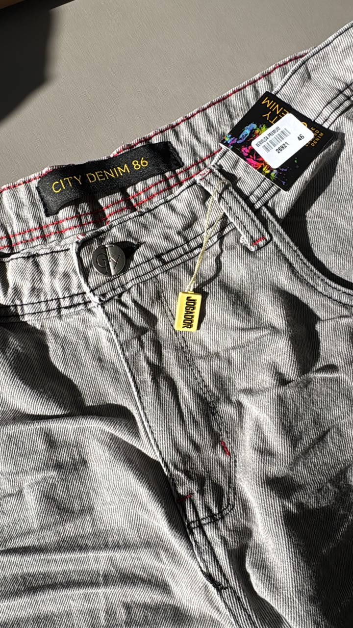 Bermuda Jogador City Denim